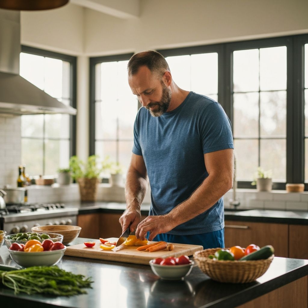 Active men's wellness routine